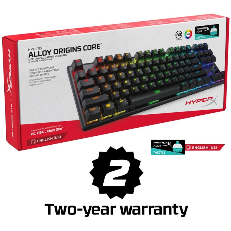 HyperX Alloy Origins Core TKL Mechanical keyboard with Aqua switch